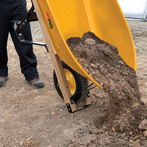 Wheelbarrow, 6 cu. ft., Steel Tray Southpoint Industrial Supply