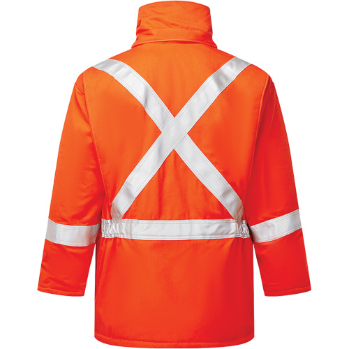 UltraSoft&reg; 9 oz. High-Visibility Insulated Parka, Orange, X-Large Southpoint Industrial Supply