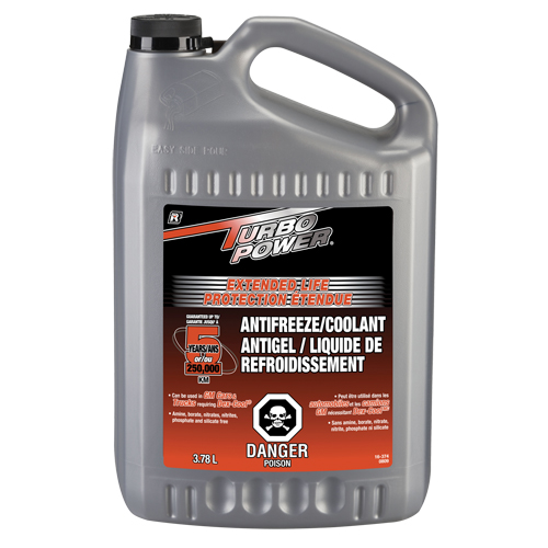 Turbo Power&reg; Extended Life Antifreeze/Coolant Concentrate, 3.78 L, Gallon Southpoint Industrial Supply