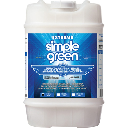 Produit nettoyant de pr&eacute;cision et pour a&eacute;ronefs Extreme Simple Green, 5 gal., Cruche Southpoint Industrial Supply