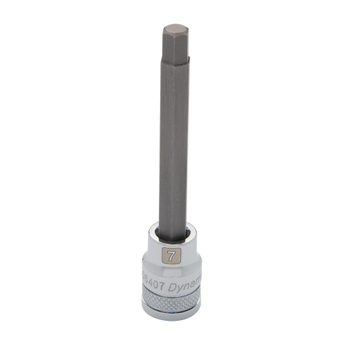 Long Metric Bit Socket, 7 mm x 3-5/8" L, 3/8" Drive Southpoint Industrial Supply