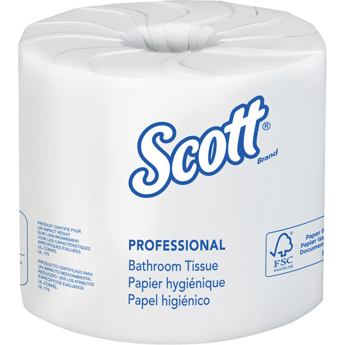 Scott&reg; Essential Toilet Paper, 2 Ply, 506 Sheets/Roll, 169' Length, White Southpoint Industrial Supply