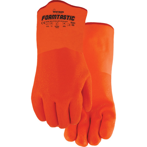 Foamtastic Gloves, One Size, PVC Coating, Foam Shell Southpoint Industrial Supply