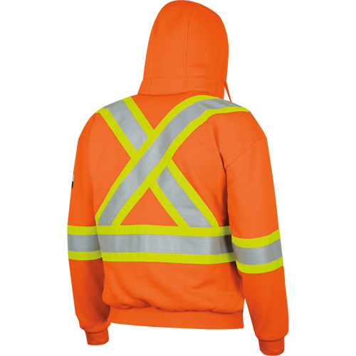 338SF Flame-Resistant Zip Style Hoodie, Men's, X-Large, High Visibility Orange, 22 cal/cm² Southpoint Industrial Supply
