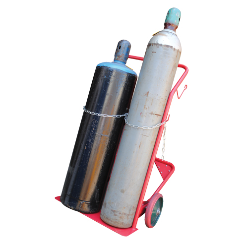 Cylinder Cart, Mold-on Rubber Wheels, 25-1/2"W x 7"L Base, 350 lbs. Southpoint Industrial Supply
