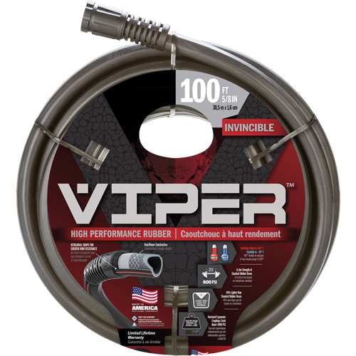 Tuyau haute performance Viper, Caoutchouc, 5/8" dia x 100' Southpoint Industrial Supply