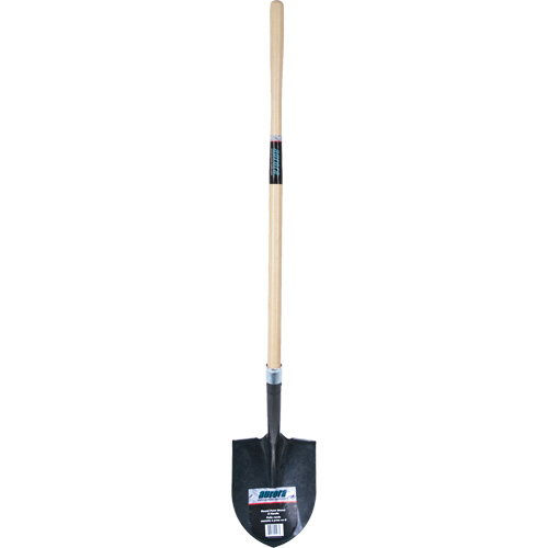 Heavy-Duty Round Point Shovel, Carbon Steel Blade, Hardwood, Straight Handle Southpoint Industrial Supply