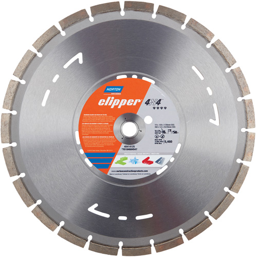Lame circulaire segment&eacute;e polyvalente pour coupes &agrave; sec &agrave; vitesse &eacute;lev&eacute;e Clipper 4X4 Southpoint Industrial Supply