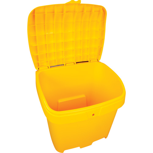 Bacs d'entreposage pour sel & sable, Avec Moraillon, 21" x 27" x 26", 4,24 pi³, Jaune Southpoint Industrial Supply