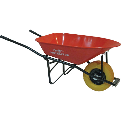 Big Wheel Contractor Wheelbarrow, 6 cu. ft., Steel Tray Southpoint Industrial Supply