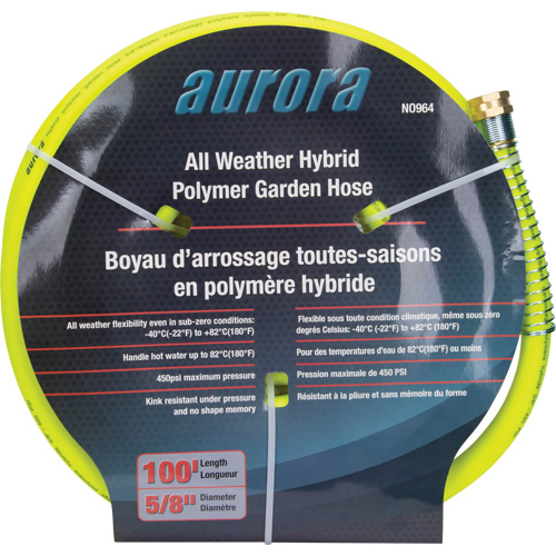Hybrid Garden Hose, Copolymer, 5/8" dia. x 100' Southpoint Industrial Supply