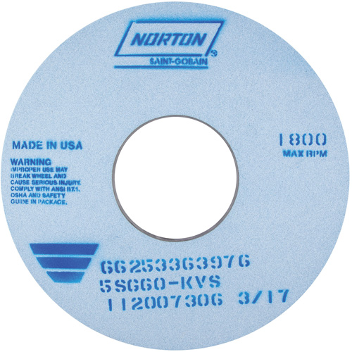 Tool Room Wheel, Type 01, Ceramic Alumina, 14" x 1" Southpoint Industrial Supply