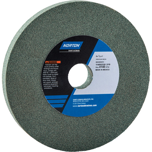Meules pour rectifieuses d'&eacute;tabli - Meules Gemini, 6" x 1/2", Arbre de 1" Southpoint Industrial Supply