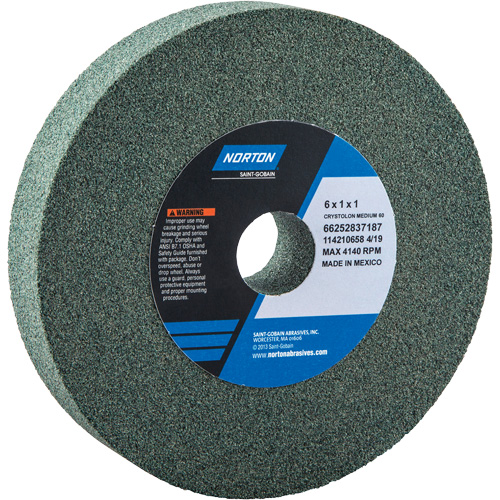 Meules pour rectifieuses d'&eacute;tabli - Meules Gemini, 6" x 1", Arbre de 1" Southpoint Industrial Supply