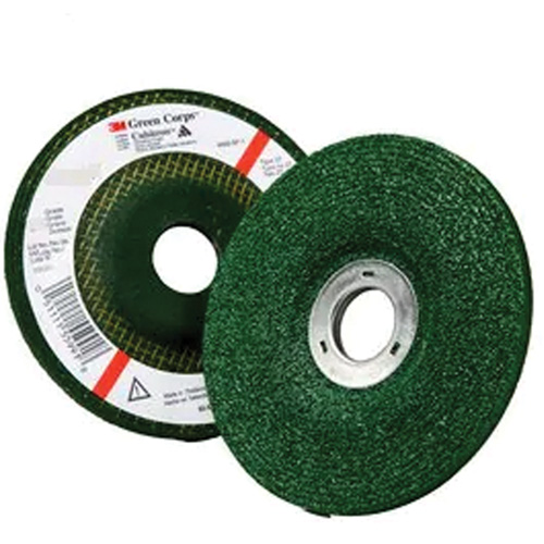 Green Corps Depressed Centre Wheel, 4-1/2" x 1/4", 7/8" Arbor, Aluminum Oxide, Type 27 Southpoint Industrial Supply