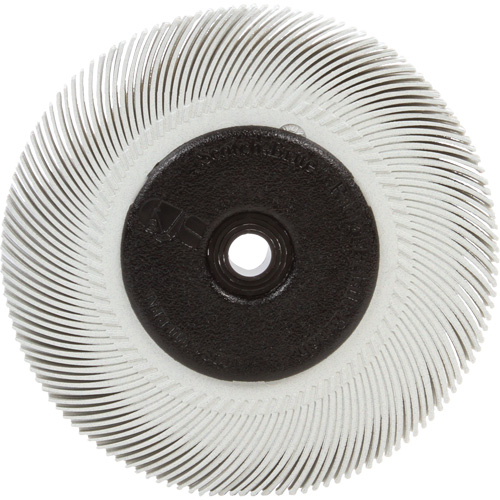 Brosse radiale en soies Scotch-Brite, C&eacute;ramique, Grain 120, 6" dia. Southpoint Industrial Supply