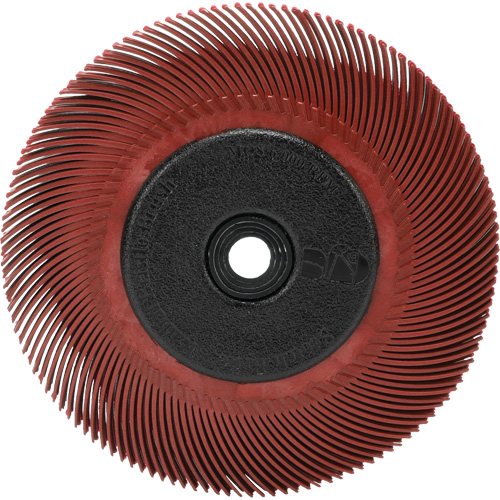 RADIAL BRISTLE BRUSH T-C6" With  ADAPTOR 220, Ceramic, 220 Grit, 6" Dia. Southpoint Industrial Supply