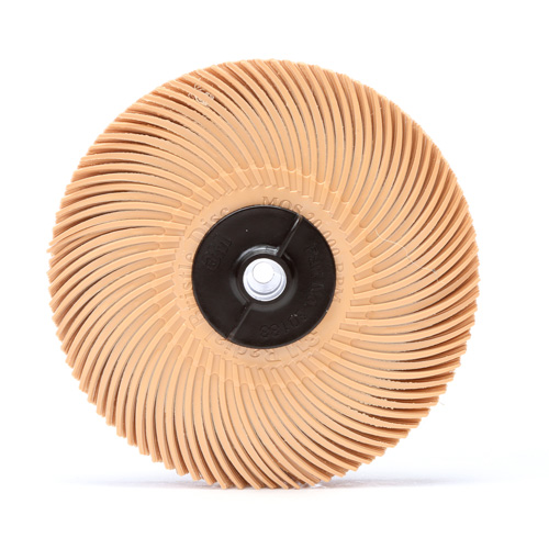 Scotch-Brite Radial Bristle Disc, Aluminum Oxide, 6 Micron Grit, 3" Dia. Southpoint Industrial Supply