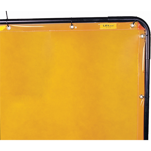 Rideau Lavashield, 68,5" x 68,5", Transparence &eacute;lev&eacute;, Jaune Southpoint Industrial Supply