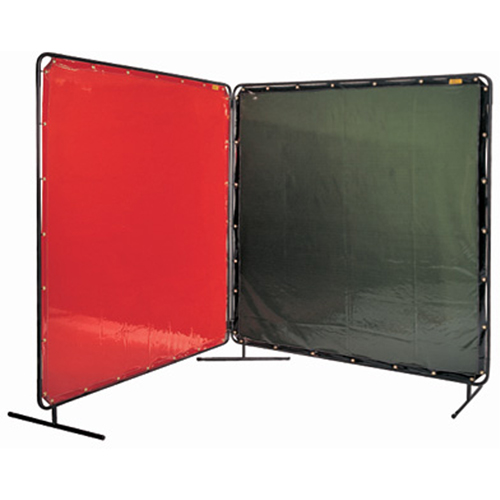 Welding Screen and Frame, Orange, 6' x 6' Southpoint Industrial Supply