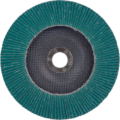Flap Disc 577F, 7" x 5/8"-11, Type 27, 36 Grit, Zirconia Alumina Southpoint Industrial Supply