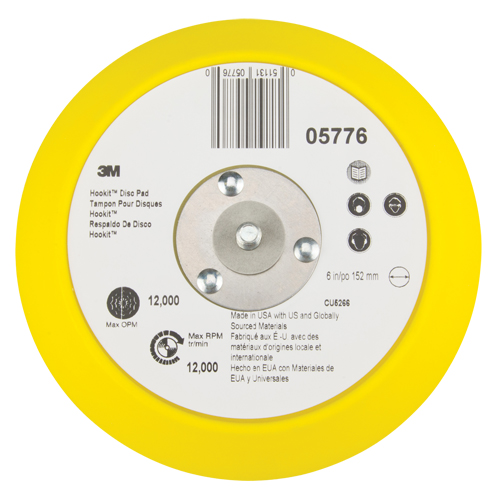 Patin pour disque Hookit, dia 6" Southpoint Industrial Supply