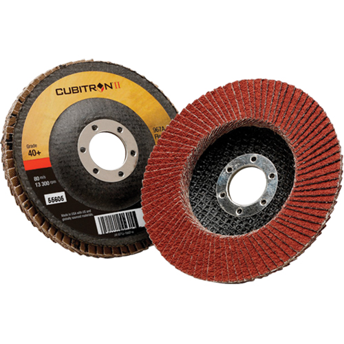 Disque &agrave; lamelles 967A T27 Cubitron II, 7" x 7/8", Type 27, Grain 40+, C&eacute;ramique Southpoint Industrial Supply