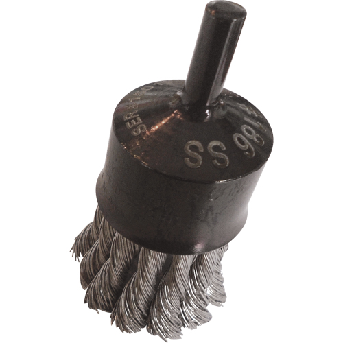 Brosses mont&eacute;es &agrave; fils nou&eacute;s, 1" dia., dia. Des fils 0,014", Tige 1/4" Southpoint Industrial Supply