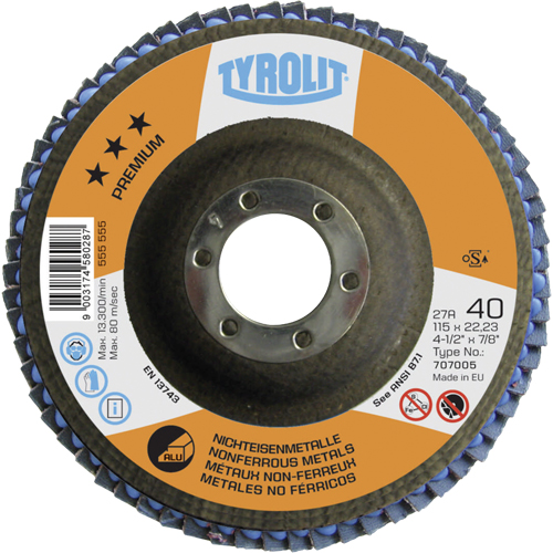 Flap Disc, 4-1/2" x 7/8", Type 29, 40 Grit, Ceramic Southpoint Industrial Supply