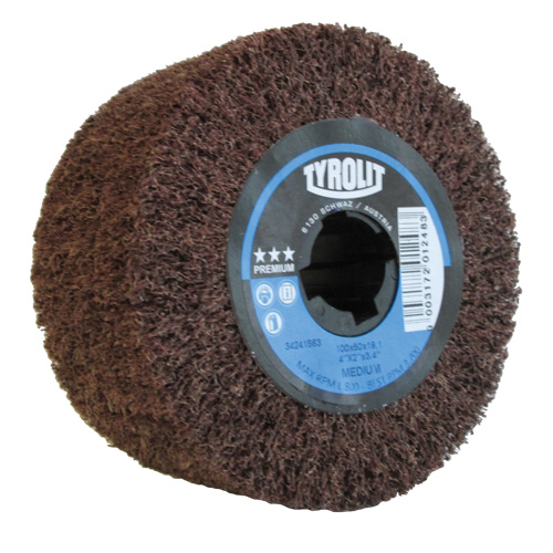 Pro-Line Surface Conditioning Drum, 4" Dia. x 2" W, 3/4" Arbor, Medium Grit, Aluminum Oxide Southpoint Industrial Supply