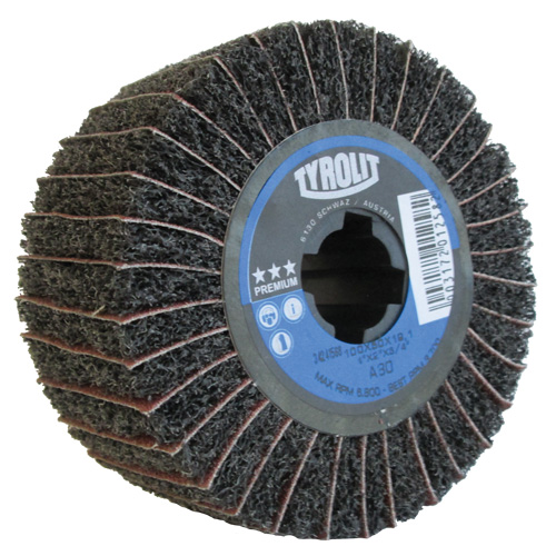 Pro-Line Surface Conditioning Drum, 4" Dia. x 2" W, 3/4" Arbor, 80 Grit, Aluminum Oxide Southpoint Industrial Supply