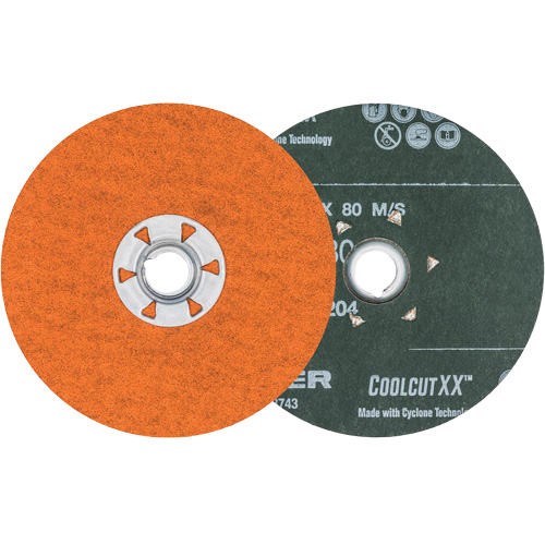 Disque de sablage Coolcut XX, 4-1/2" dia., Grain 80, C&eacute;ramique Southpoint Industrial Supply