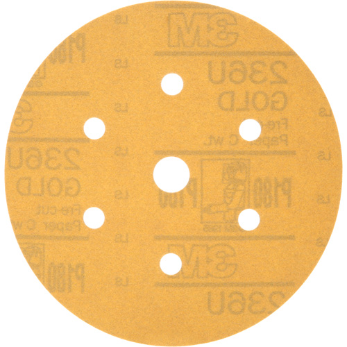 Hookit Dust-Free Sanding Disc, 6" Dia., P180 Grit, Aluminum Oxide, C-Weight Southpoint Industrial Supply