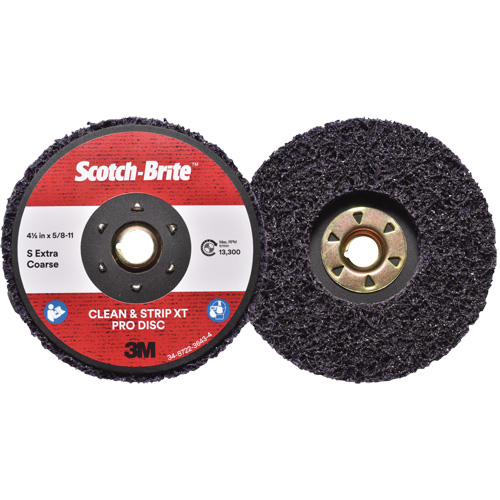 Scotch-Brite Clean & Strip XT Pro Disc, 4-1/2" Dia., Extra Coarse Grit, Silicon Carbide Southpoint Industrial Supply