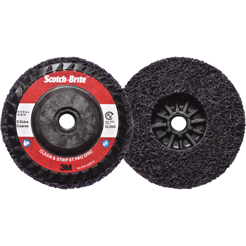 Disque  Clean and Strip  XT Pro Scotch-Brite, 4-1/2" dia., Grain Extra grossier, Carbure de silicium Southpoint Industrial Supply