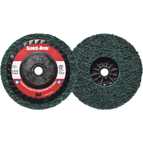 Disque extra coupe  Clean and Strip  XT Pro Scotch-Brite, 5" dia., Grain Extra grossier, Oxyde d'aluminium Southpoint Industrial Supply