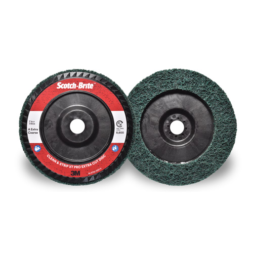 Disque extra coupe  Clean and Strip  XT Pro Scotch-Brite, 7" dia., Grain Extra grossier, Oxyde d'aluminium Southpoint Industrial Supply