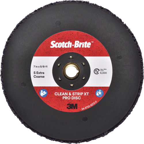 Scotch-Brite Clean & Strip XT Pro Disc, 7" Dia., Extra Coarse Grit, Silicon Carbide Southpoint Industrial Supply