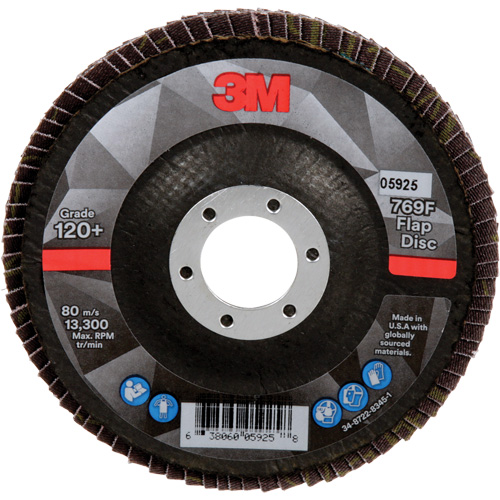 Disque &agrave; lamelles &agrave; changement rapide 769F, 4-1/2" x 7/8", Type 29, Grain 120+, C&eacute;ramique Southpoint Industrial Supply