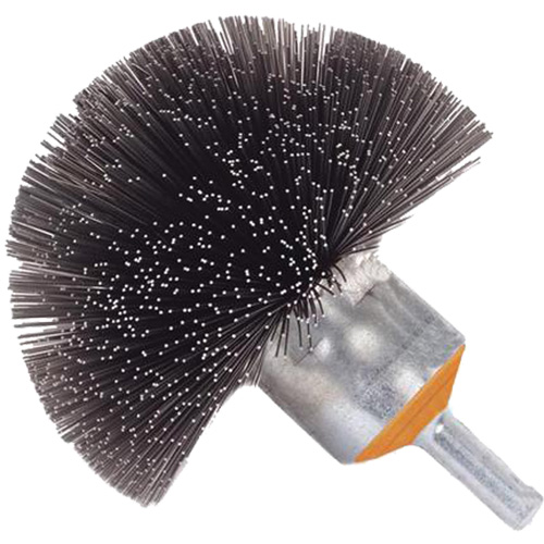 Spherical Mounted Crimped Wire Brush, 1-1/2", 0.008" Fill, 1/4" Shank Southpoint Industrial Supply