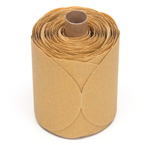Stikit Gold Paper 216U Disc Roll, Aluminum Oxide, 5" W x 52' L, P80 Grit Southpoint Industrial Supply