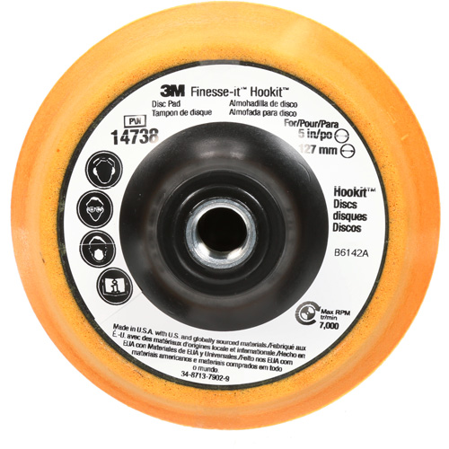 Finesse-it Hookit Disc Pad, 5" Dia. Southpoint Industrial Supply