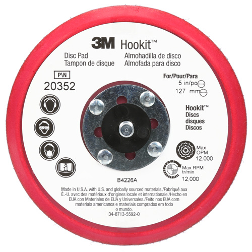 Tampon d'appoint &agrave; profil bas pour disque Hookit Southpoint Industrial Supply