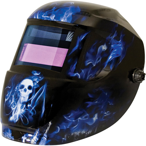 Masque de soudage Carrera ArcOne, 2" lo x 3" la Champ de vision, Teinte 9 - 13, Bleu Southpoint Industrial Supply