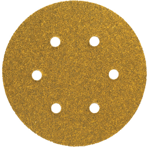 Disque de ponçage en papier autoagrippant avec aspiration Gold Reserve A296, dia 5", Grain P220/Fin, Oxyde d'aluminium, Poids C Southpoint Industrial Supply