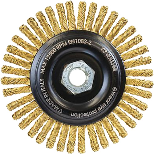Brosse m&eacute;tallique &agrave; touret sans cr&eacute;ation d'&eacute;tincelles, 5" dia. x 5/8"-11 arbre Southpoint Industrial Supply