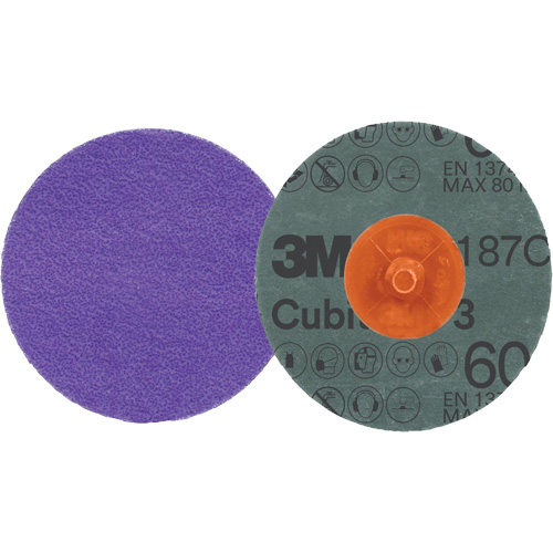 Cubitron 3 Roloc Fibre Disc, 2" Dia., 60+ Grit, Ceramic Southpoint Industrial Supply
