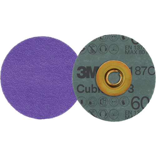 Cubitron 3 Roloc Fibre Disc, 3" Dia., 60+ Grit, Ceramic Southpoint Industrial Supply