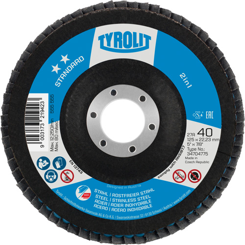 Disque &agrave; lamelles 2-en-1, 5" x Type 27A, Grain 60 Southpoint Industrial Supply