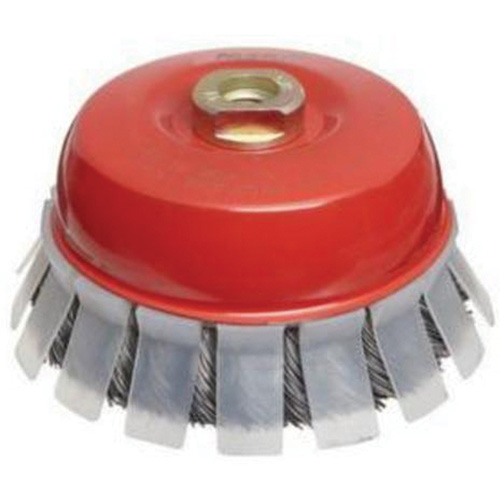 Brosse-boisseau &agrave; fils nou&eacute;s avec protecteur, 2-3/4" dia. x 5/8"-11 arbre Southpoint Industrial Supply